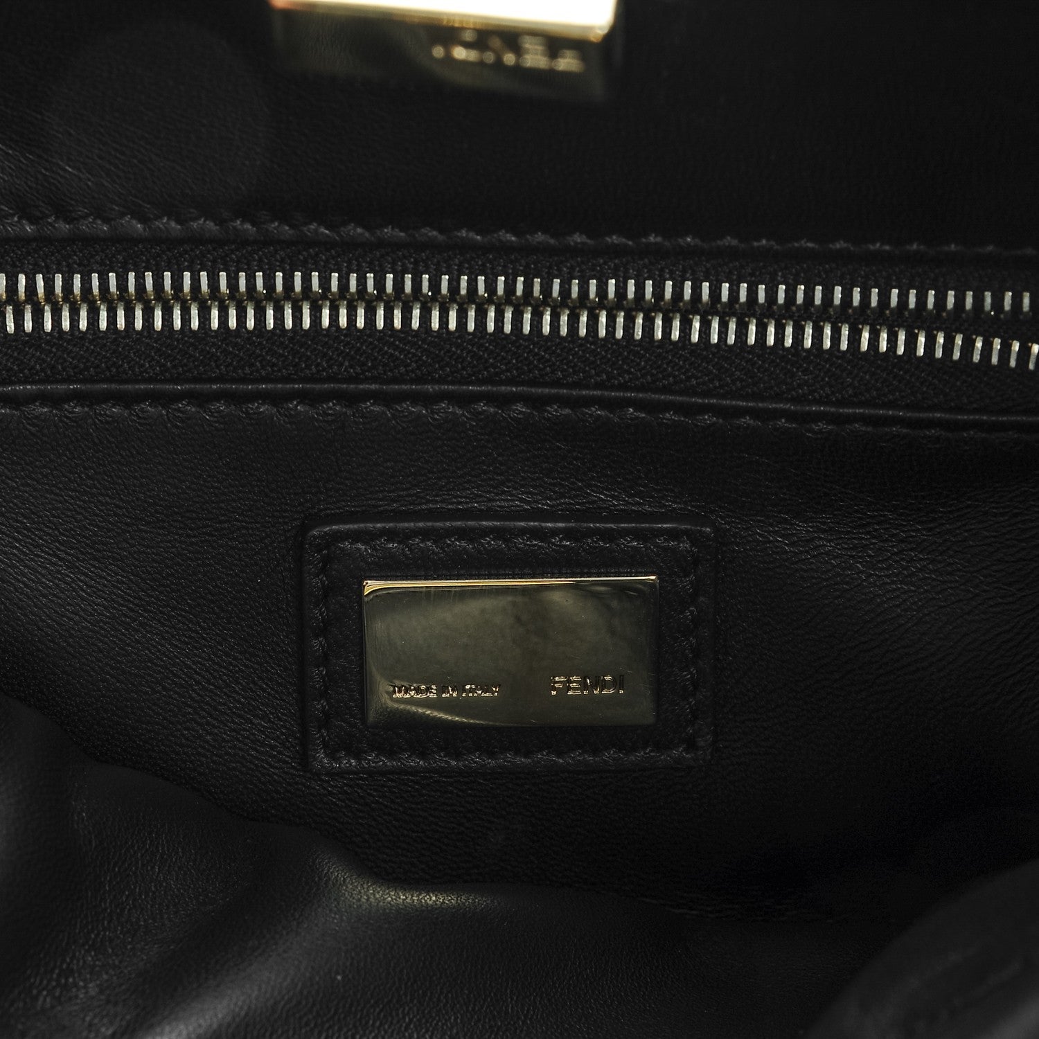 Fendi Nappa Mini Peekaboo Iconic Satchel Black 6 of 7