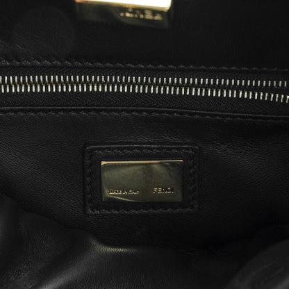 Fendi Nappa Mini Peekaboo Iconic Satchel Black 6 of 7