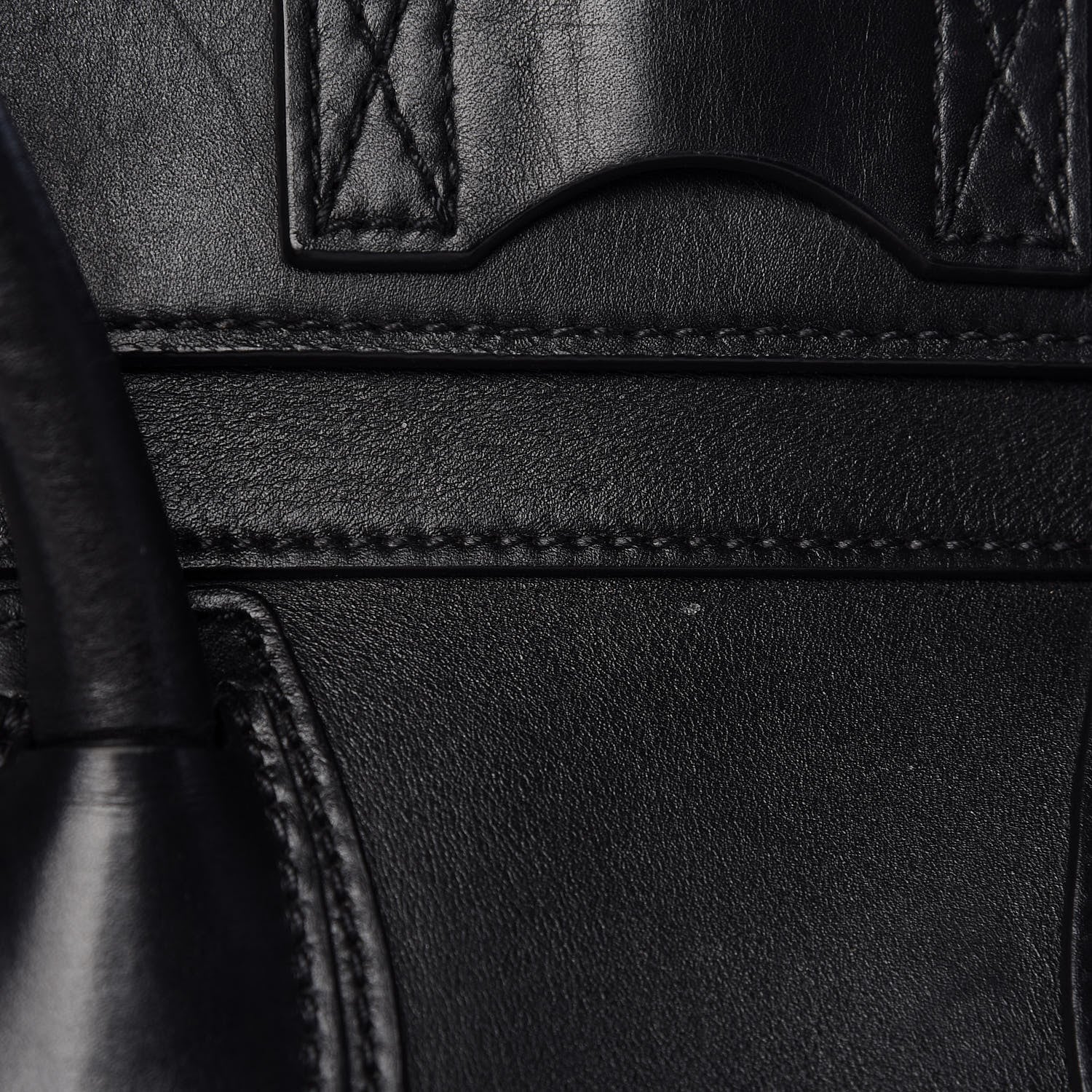 Celine Smooth Calfskin Mini Luggage Black 26 of 33