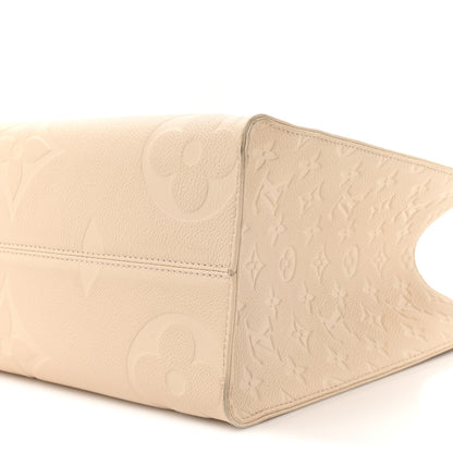 Louis Vuitton Empreinte Monogram Giant Onthego PM Cream Beige 8 of 17