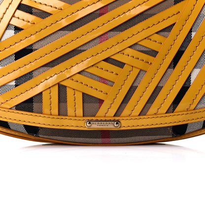 Burberry Patent Lilford Check Crossbody Bag Yellow 14 of 17