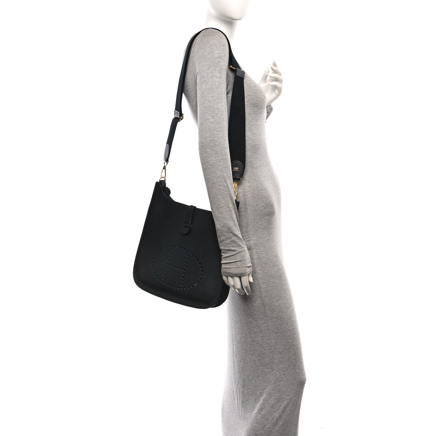 Hermes Taurillon Clemence Evelyne III PM Black 2 of 10