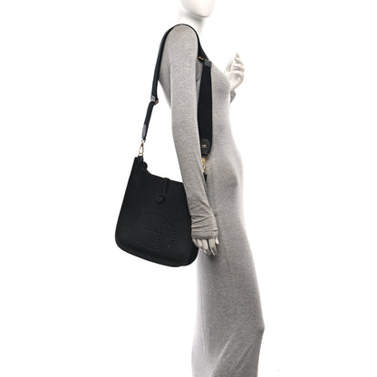 Hermes Taurillon Clemence Evelyne III PM Black 2 of 10