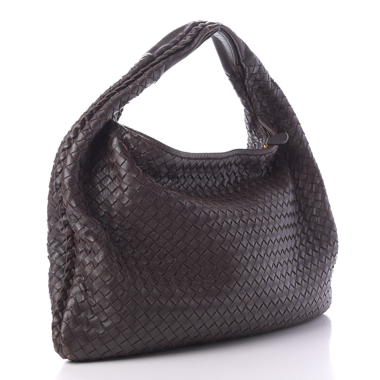 Bottega Veneta Nappa Intrecciato Large Veneta Hobo Brown Coffee 3 of 12