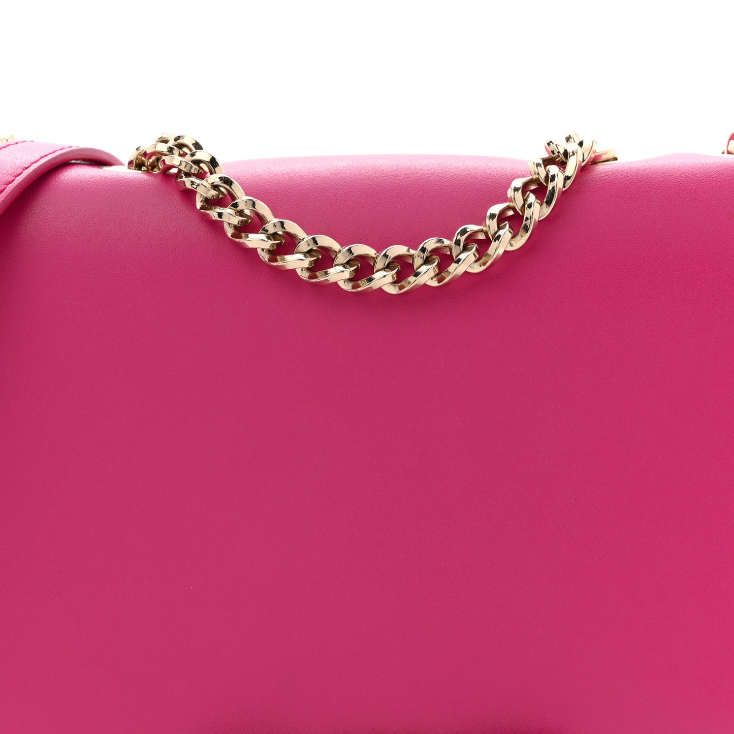 Smooth Calfskin Vara Bow Chain Flap Crossbody Begonia