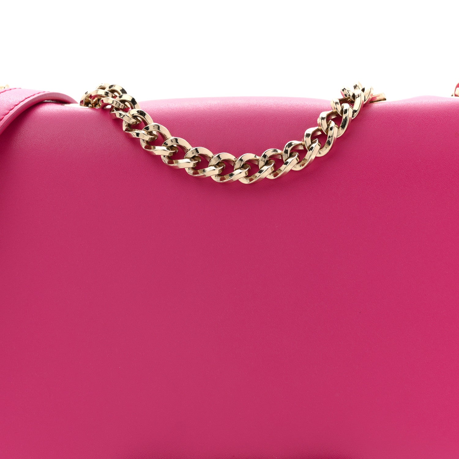 Salvatore Ferragamo Smooth Calfskin Vara Bow Chain Flap Crossbody Begonia 8 of 11