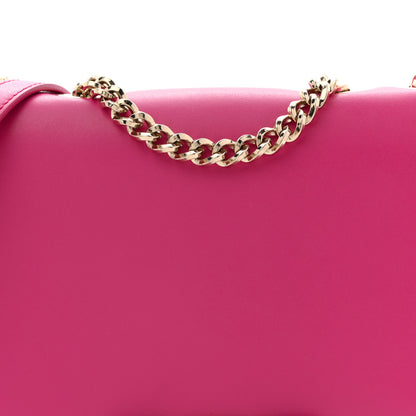 Salvatore Ferragamo Smooth Calfskin Vara Bow Chain Flap Crossbody Begonia 8 of 11