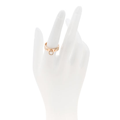 Hermes 18K Rose Gold PM Collier De Chien Ring 56 7.75 2 of 5