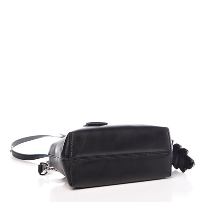 Fendi Shiny Nappa Crystal Croc Tail Mini By The Way Boston Bag Black Smoky Quartz 4 of 12