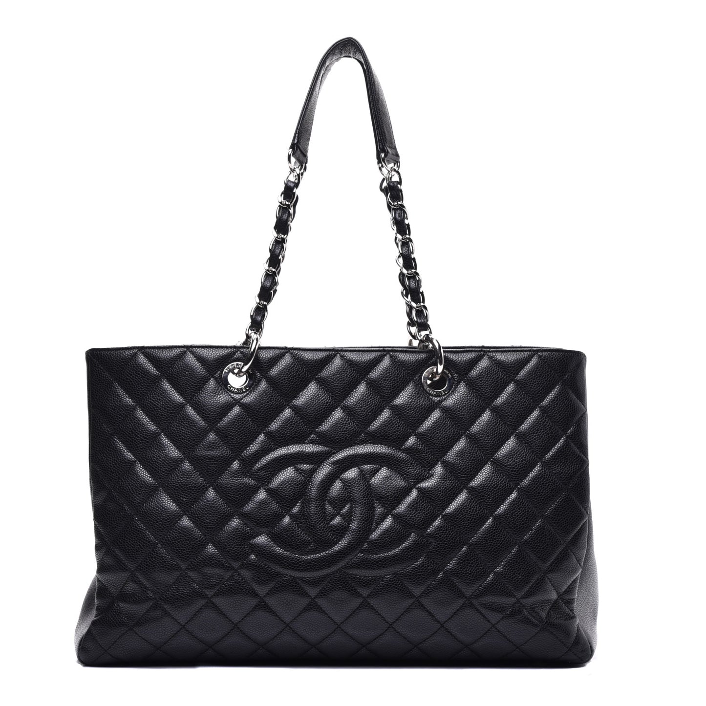 Caviar Quilted XL Grand Shopping Tote GST Black