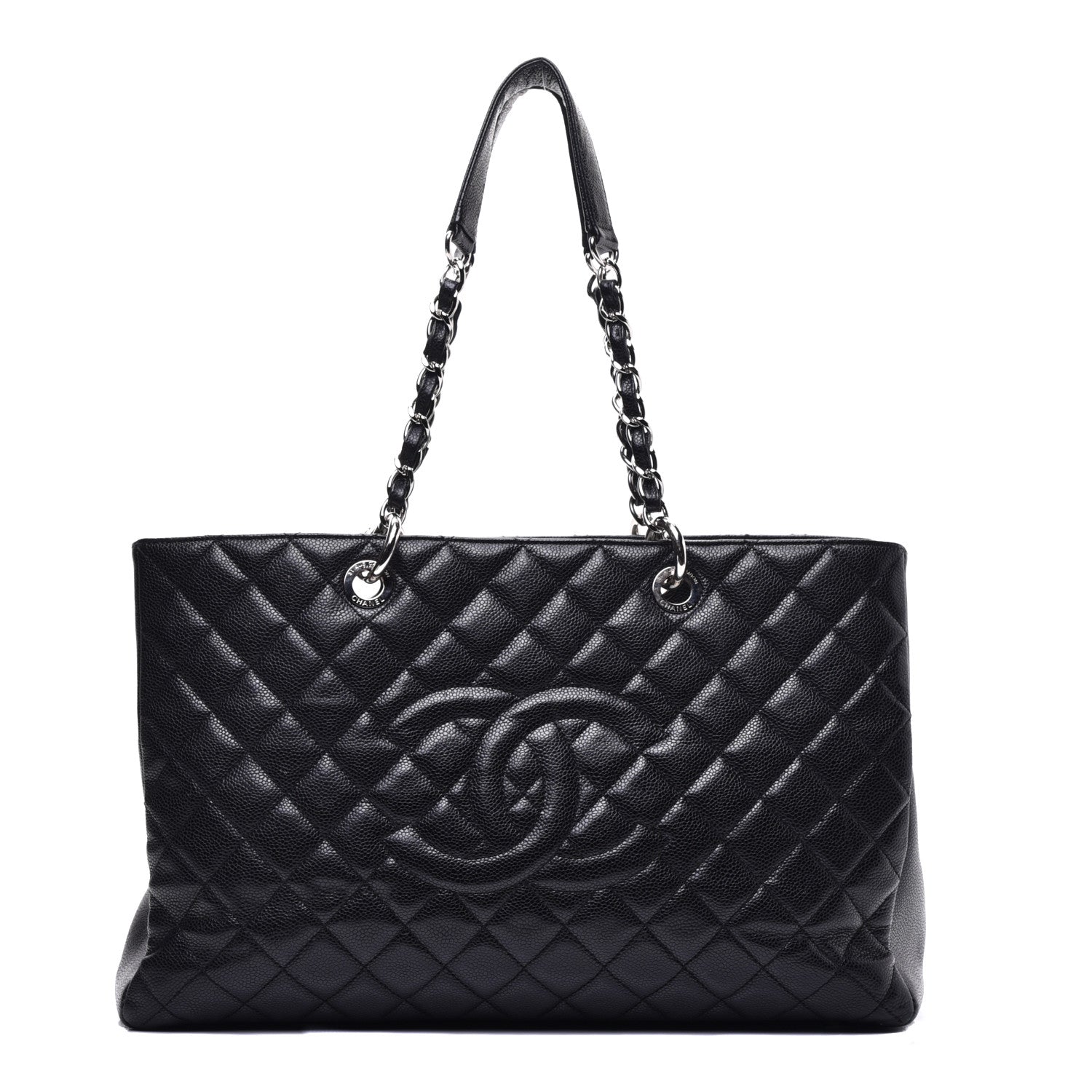 Chanel Caviar Quilted XL Grand Shopping Tote GST Black 1 of 9