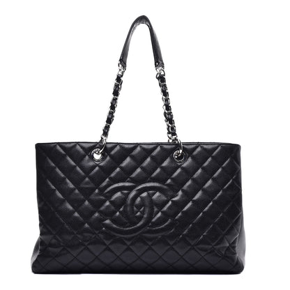 Chanel Caviar Quilted XL Grand Shopping Tote GST Black 1 of 9