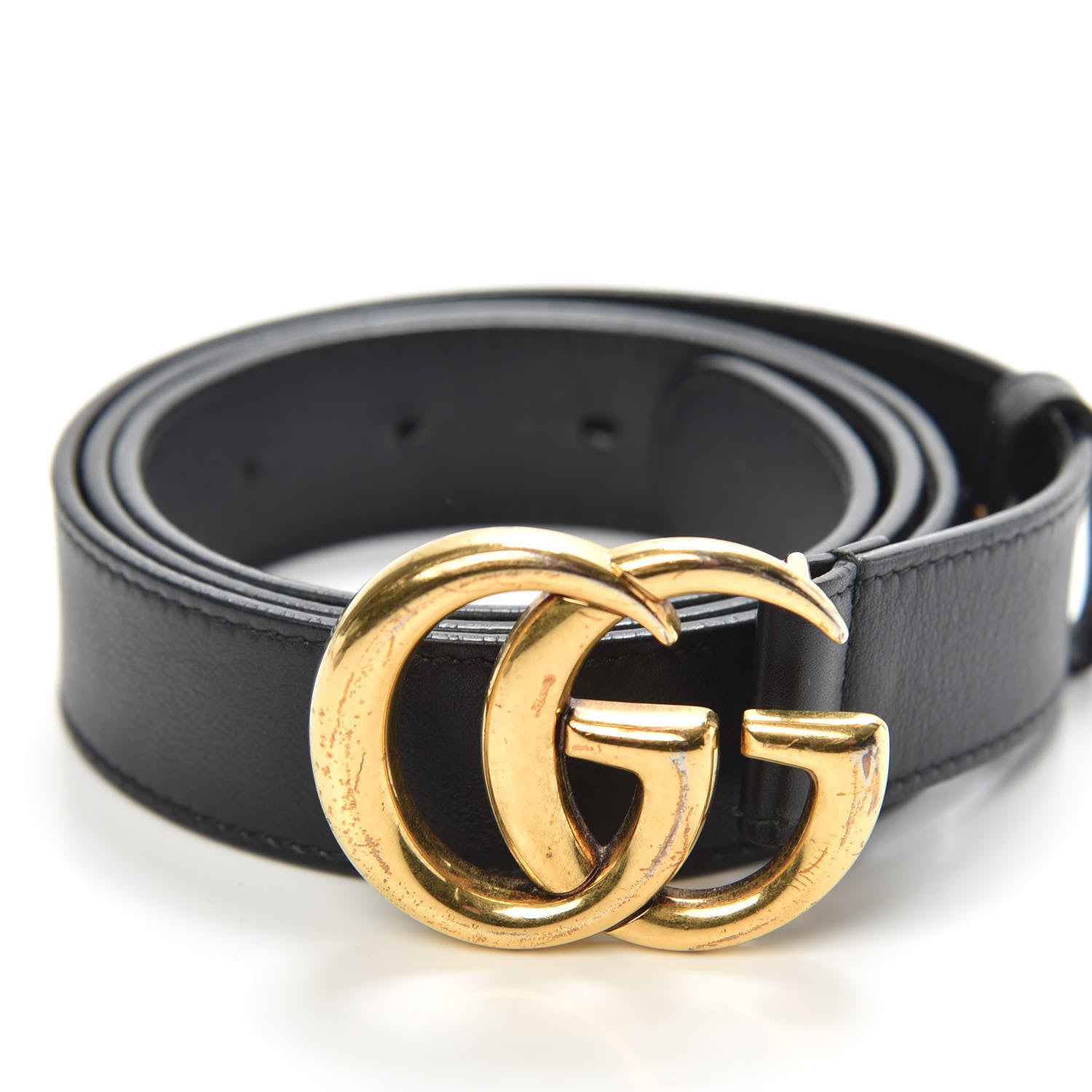 Gucci Calfskin Double G 30mm Belt 95 38 Black 2 of 7