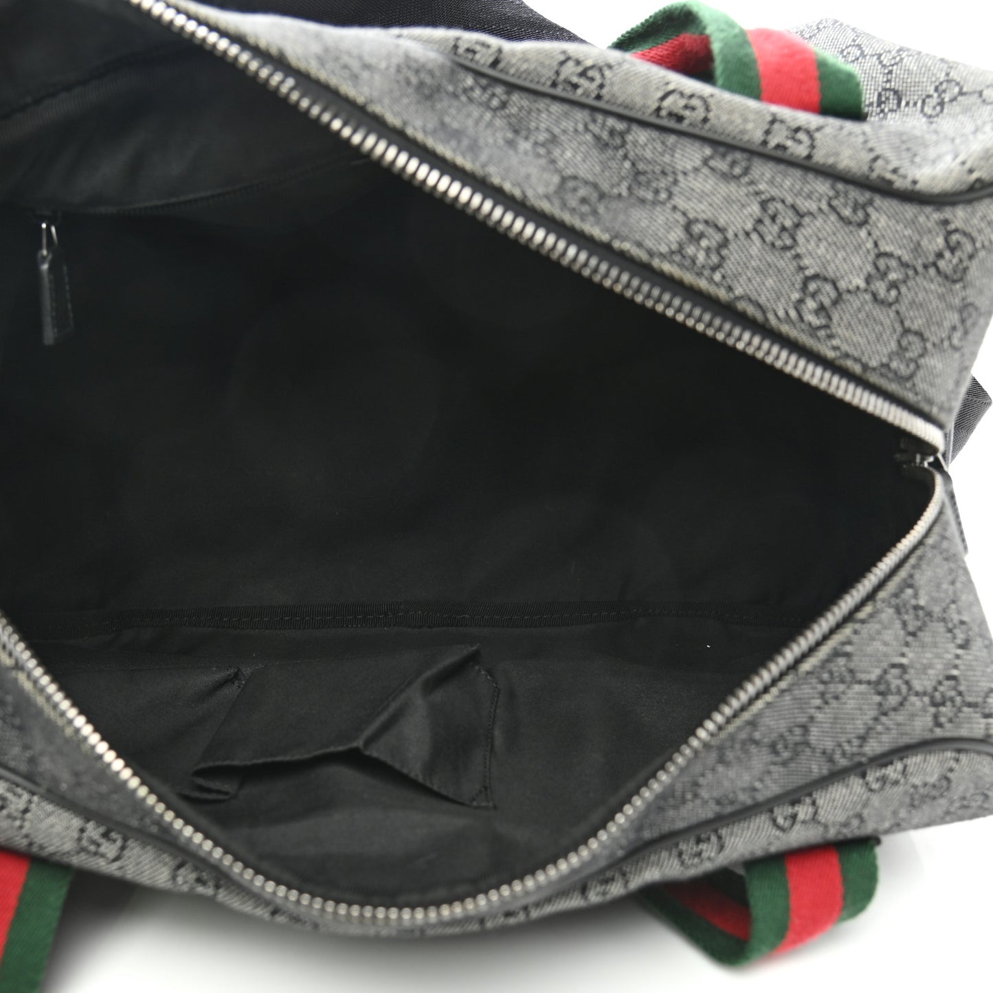 Denim Monogram Web Large Carry On Duffle Bag Black