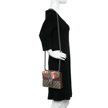 Gucci GG Supreme Monogram Blooms Mini Dionysus Shoulder Bag Beige Multicolor Dry Rose 2 of 12