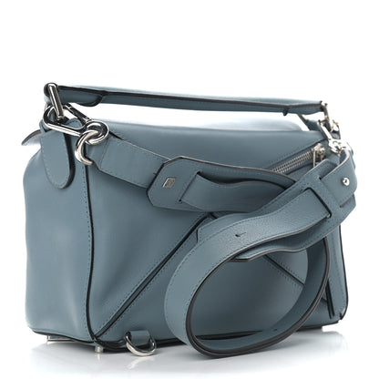Loewe Calfskin Small Puzzle Bag Stone Blue 3 of 9
