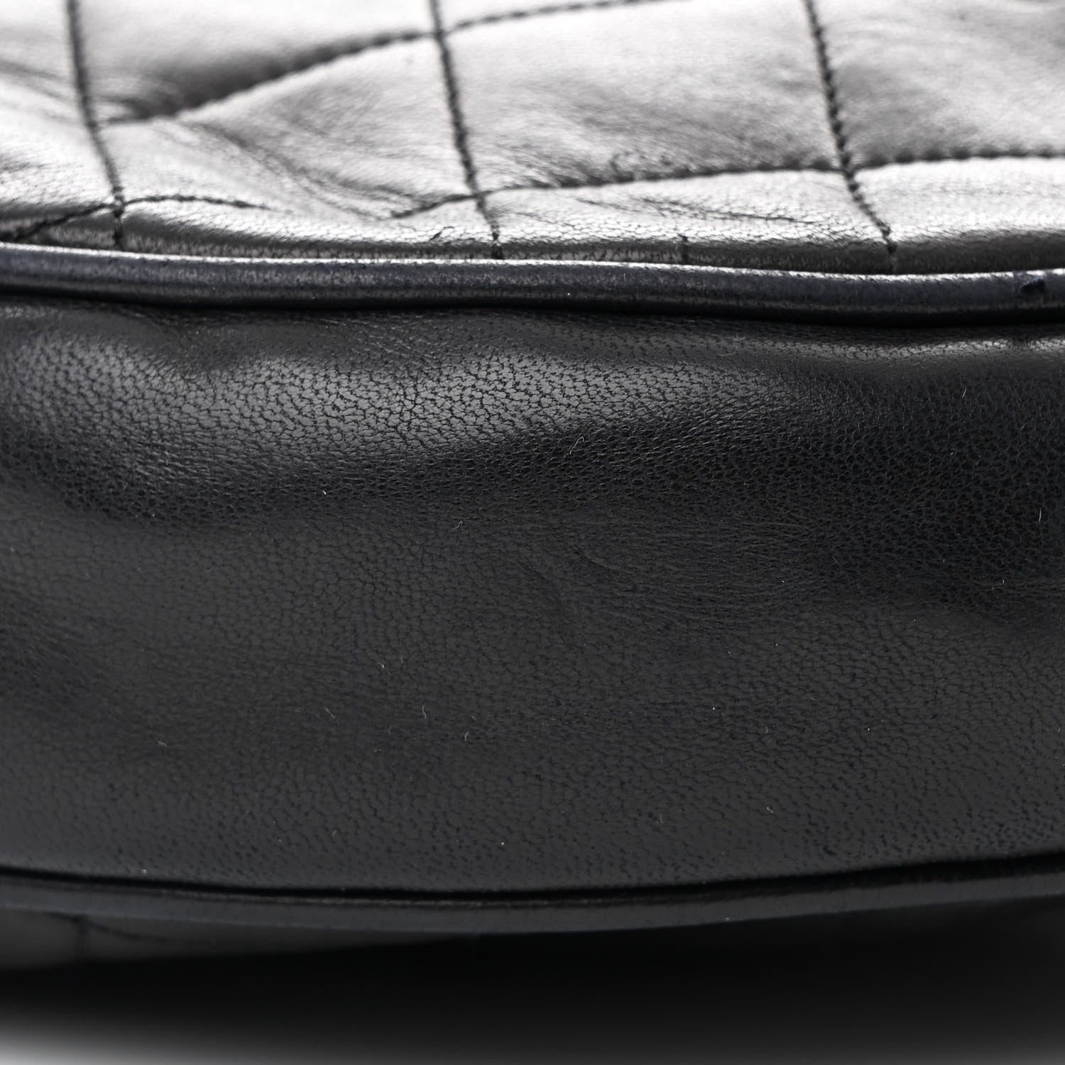 Chanel Lambskin Quilted Round Tassel Crossbody Bag Black 10 of 14