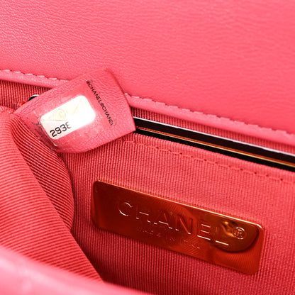 Chanel Lambskin Quilted Chanel 19 Waist Bag Pink 6 of 8