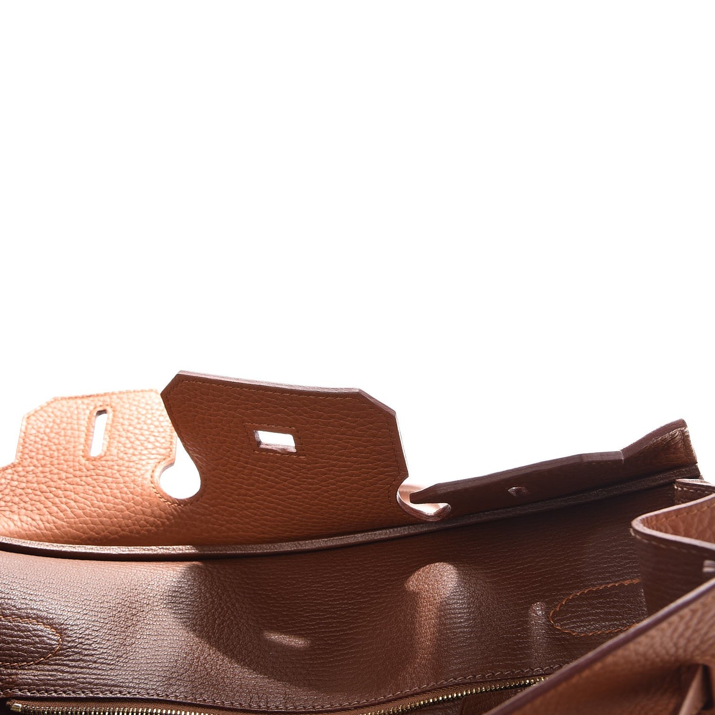 Taurillon Clemence Lizard Club Birkin 30 Gold Marron D'Inde