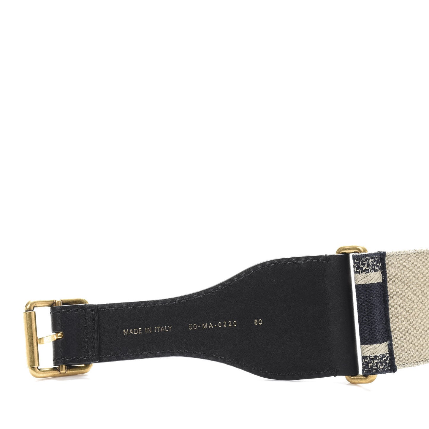 Canvas Embroidered Large Book Belt 80 32 Bleu