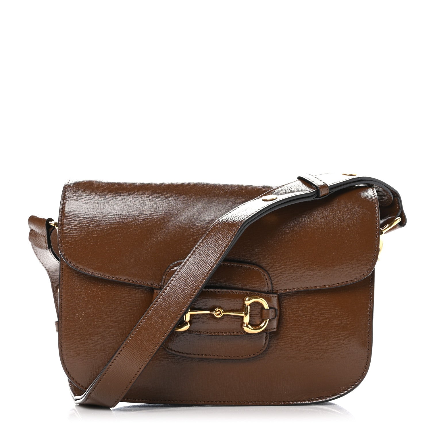 Gucci Azalea Calfskin Horsebit 1955 Shoulder Bag Brown Sugar 1 of 12