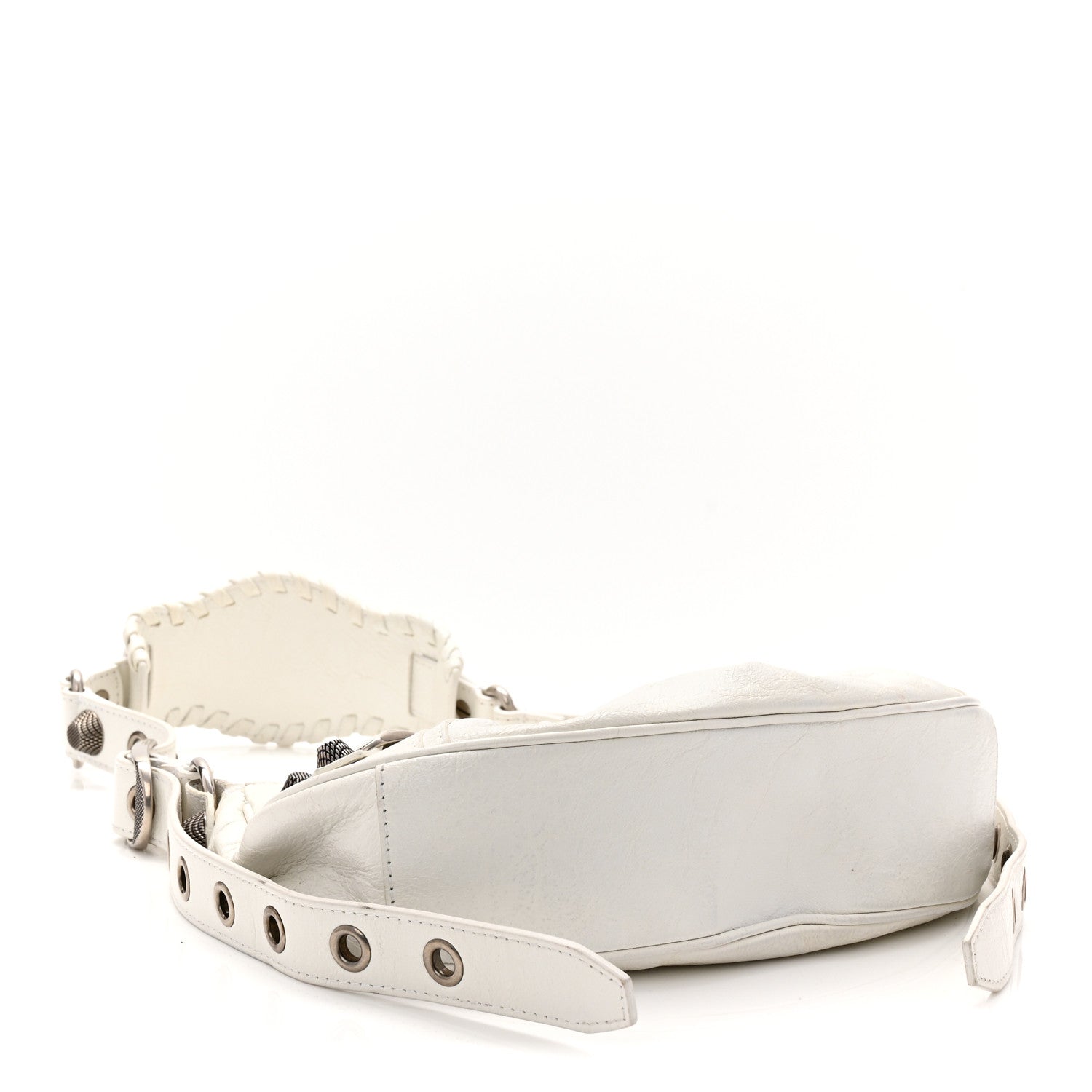 Balenciaga Agneau Arena Le Cagole Shoulder Bag XS Optic White 5 of 11