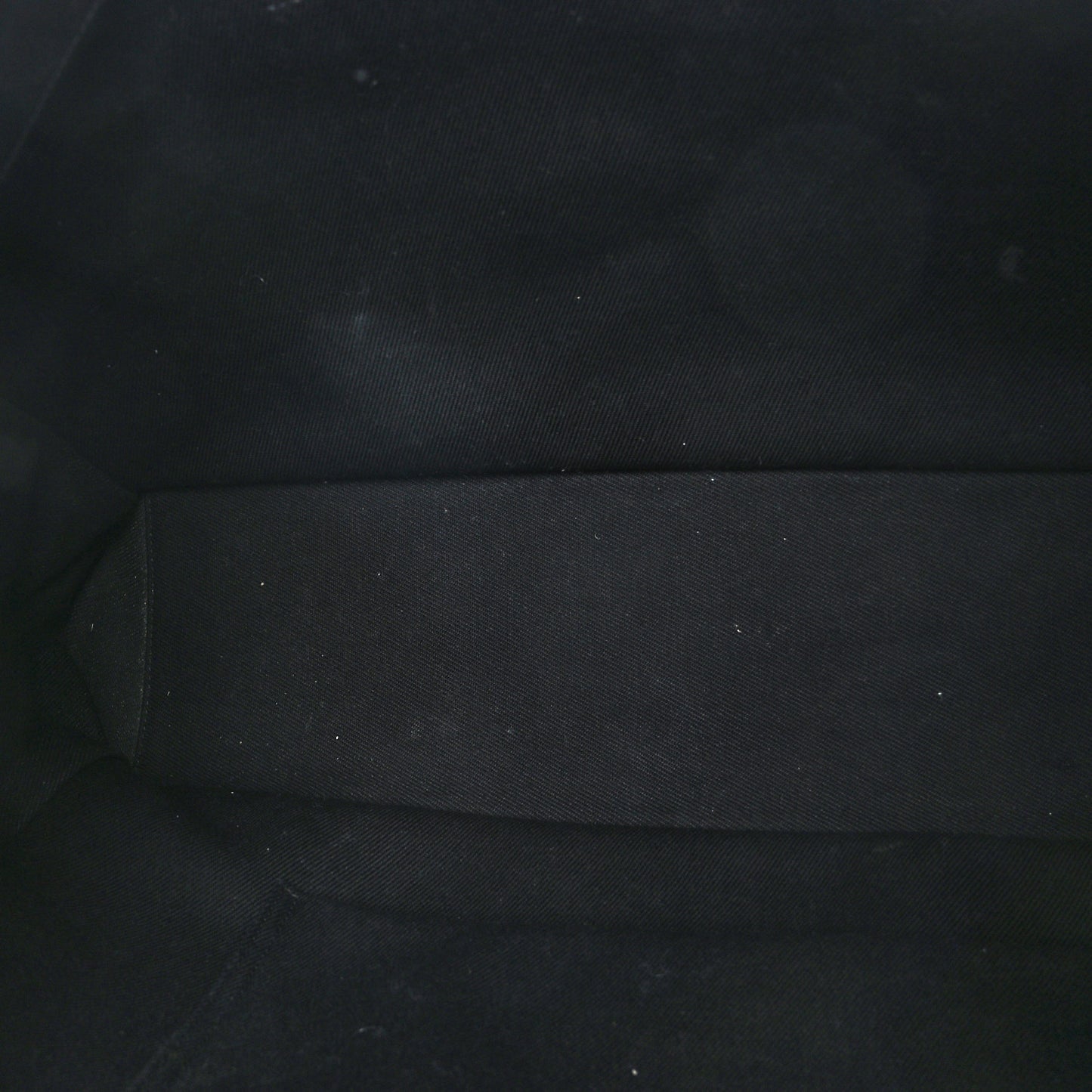 Linen Calfskin Rive Gauche Tote Black