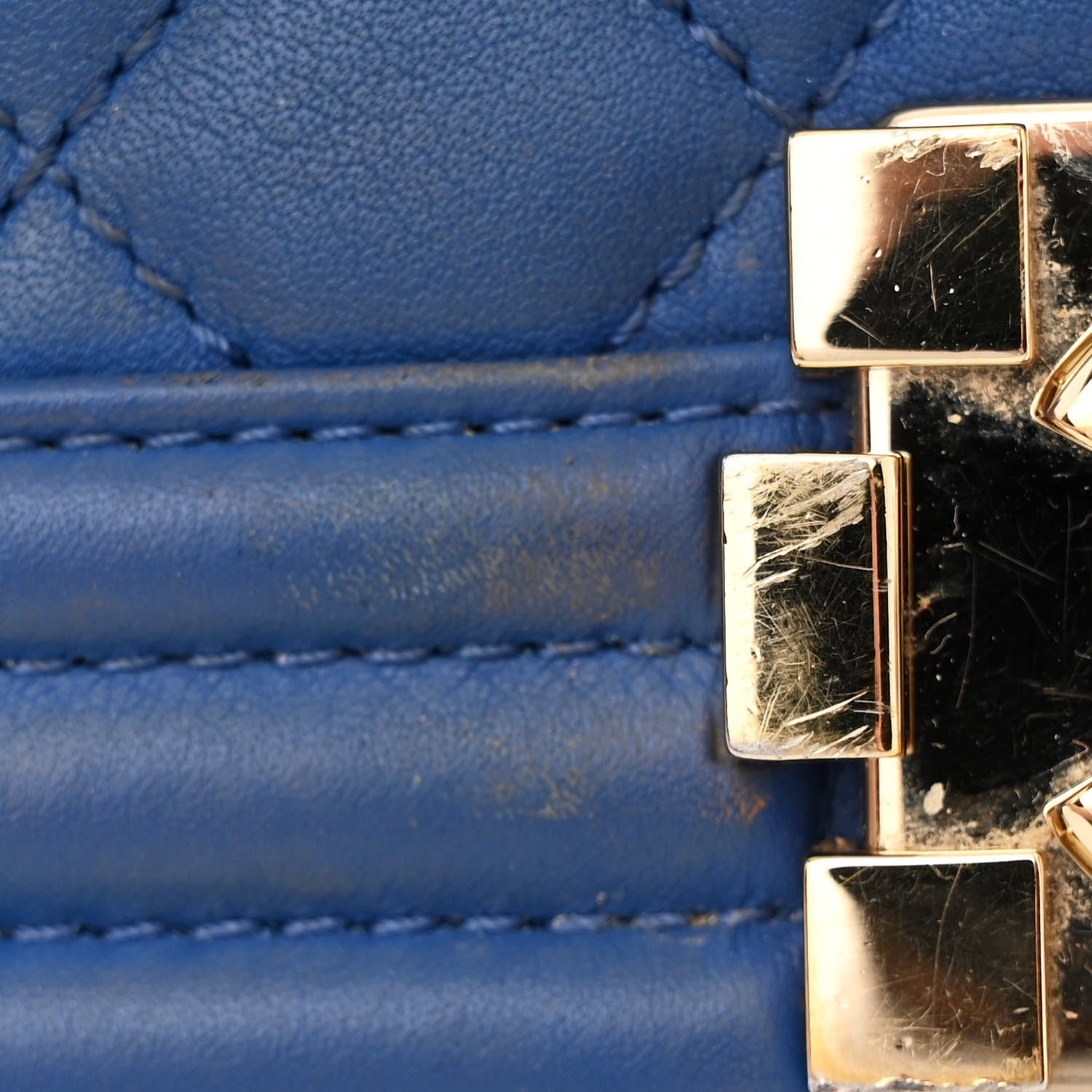 Chanel Lambskin Quilted Medium Boy Flap Blue 19 of 19