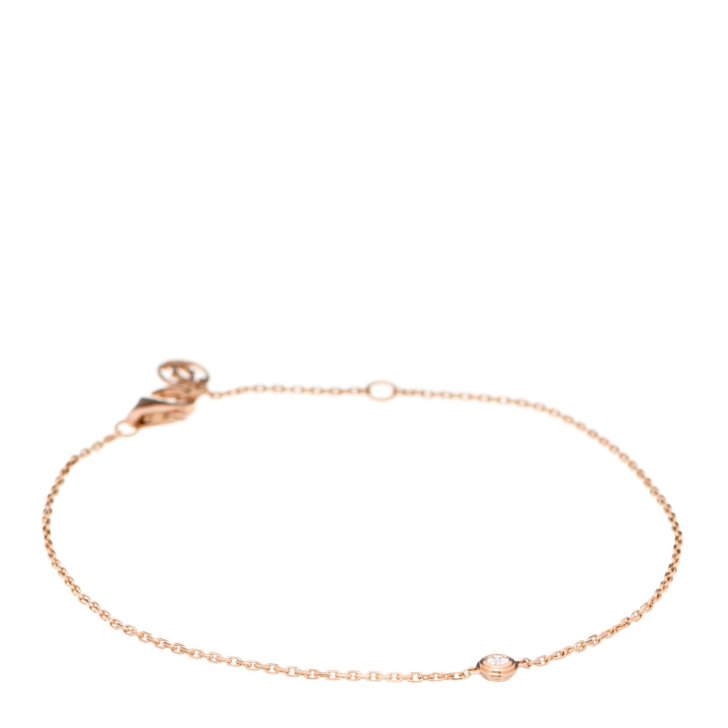 18K Pink Gold Diamond XS D'Amour Bracelet