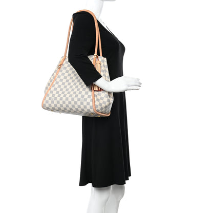 Louis Vuitton Damier Azur Propriano Rose Ballerine 3 of 9