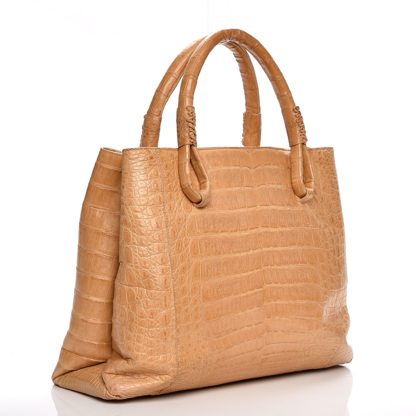 Crocodile Tote Beige