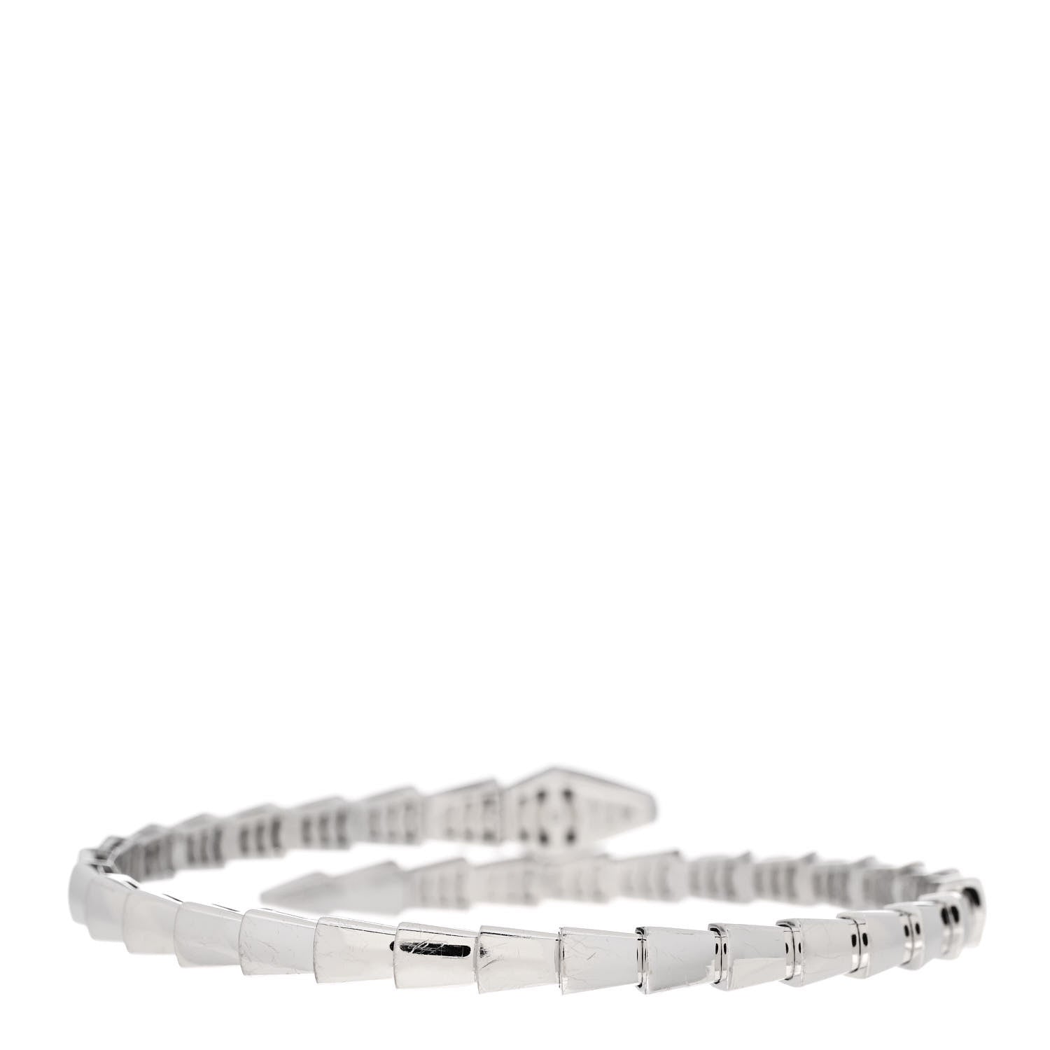 Bulgari 18K White Gold Serpenti Viper Bracelet M 2 of 6