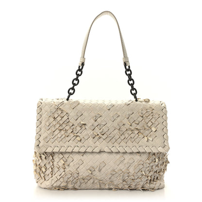 Bottega Veneta Nappa Tobu Intrecciato Olimpia Shoulder Bag Mist 1 of 8