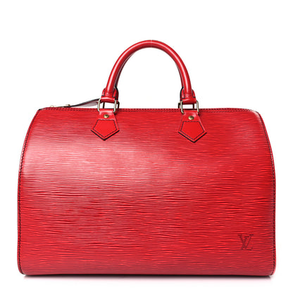 Louis Vuitton Epi Speedy 30 Castillan Red 1 of 8
