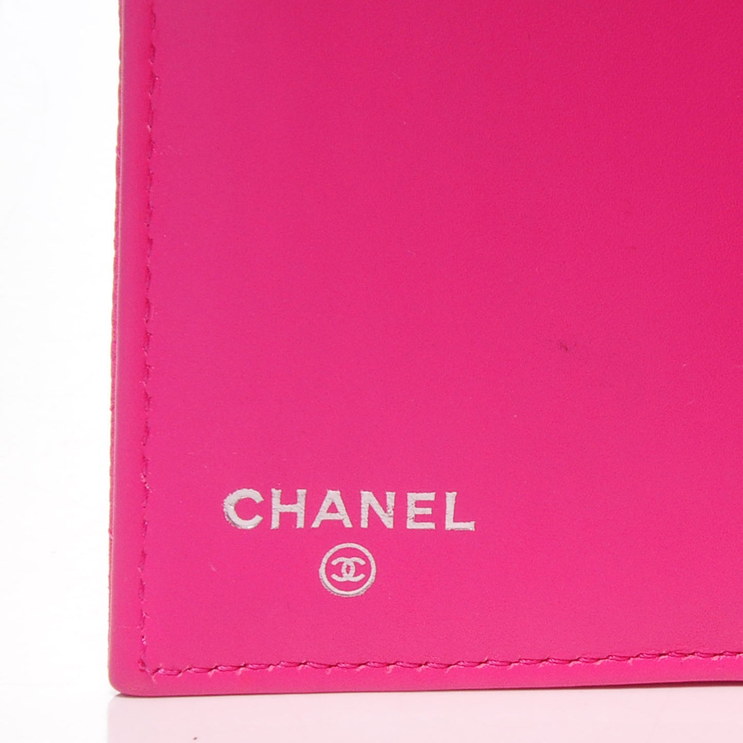 Iridescent Caviar Quilted Large Flap Wallet Pink