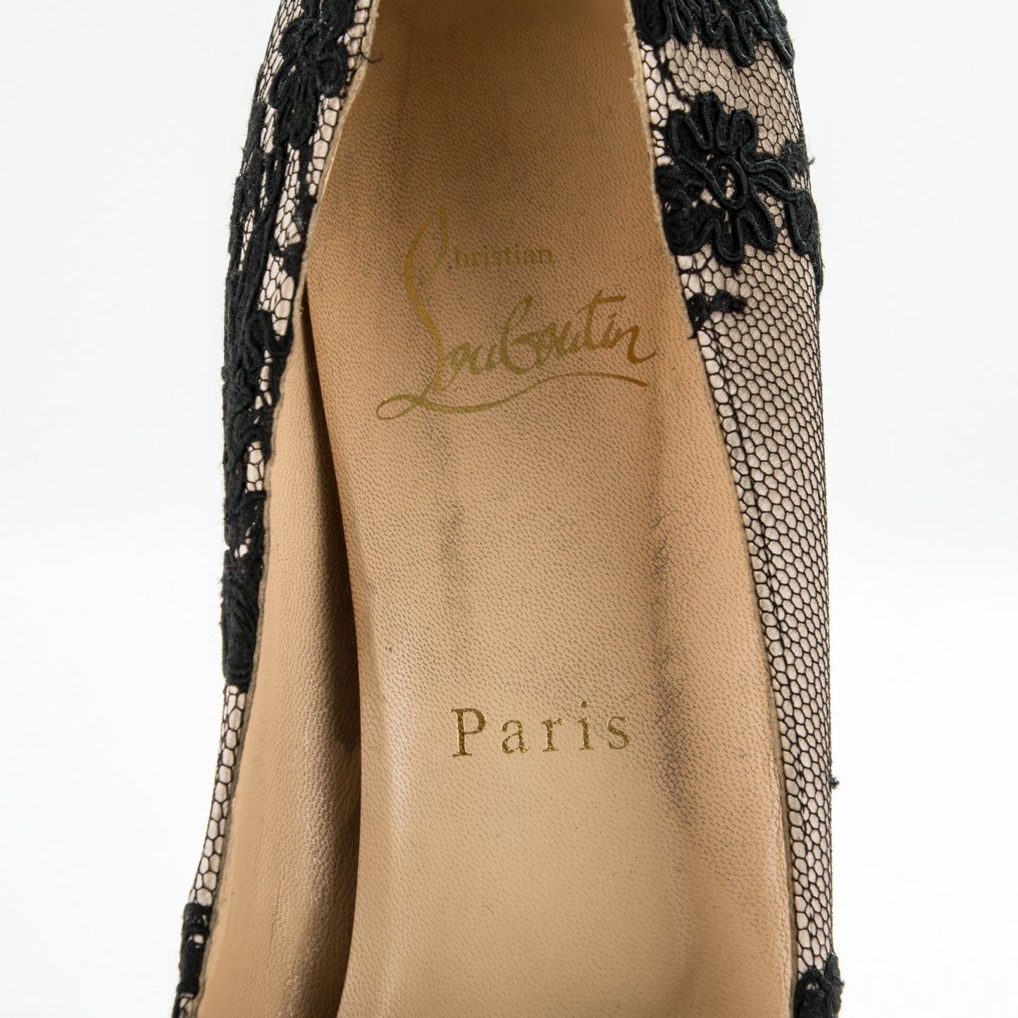 Satin Lace Hyper Prive 120 Pumps 39.5 Black