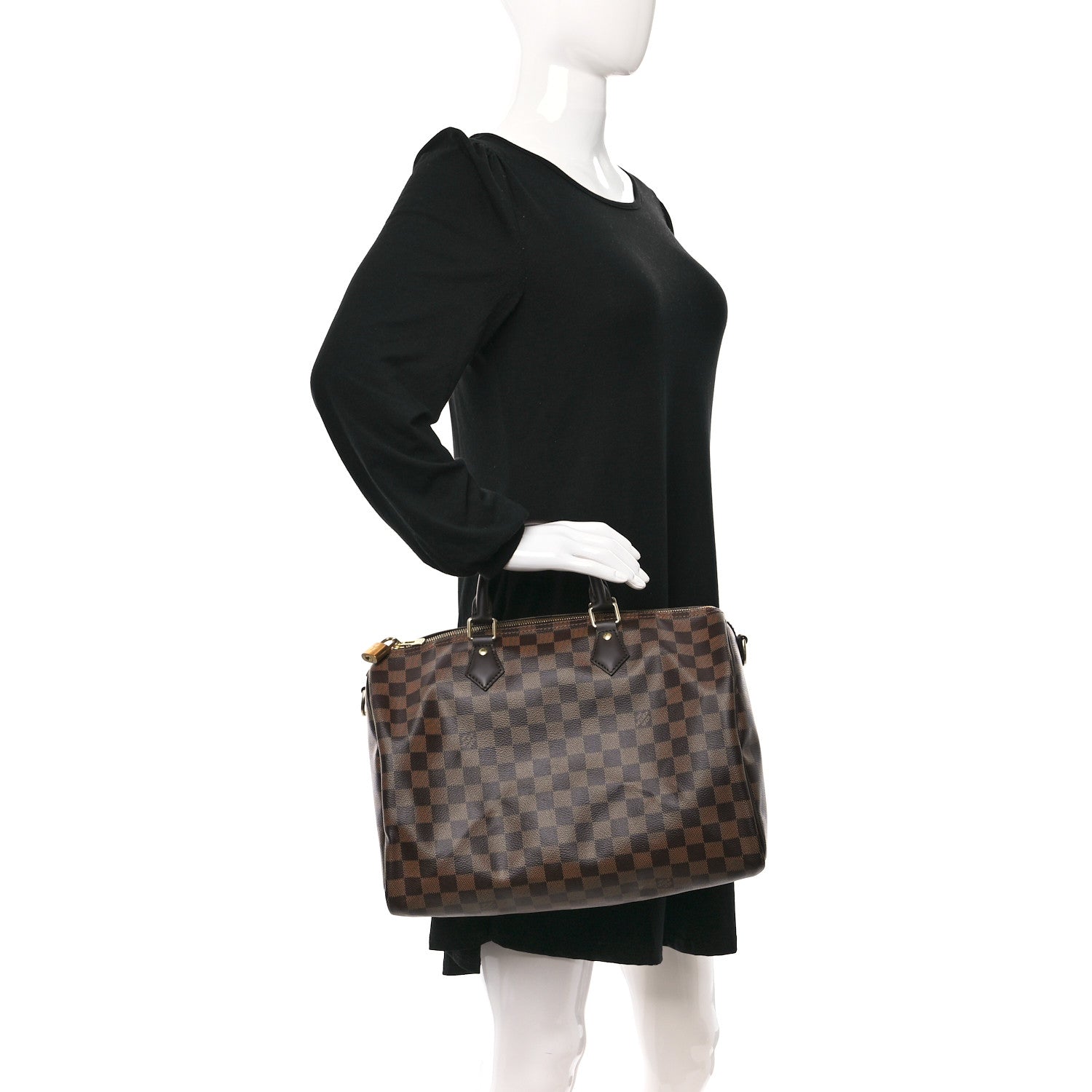 Louis Vuitton Damier Ebene Speedy Bandouliere 35 2 of 10