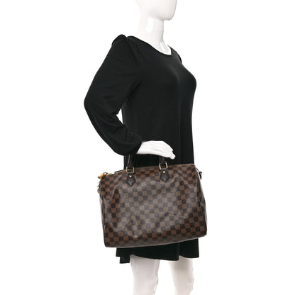 Louis Vuitton Damier Ebene Speedy Bandouliere 35 2 of 10