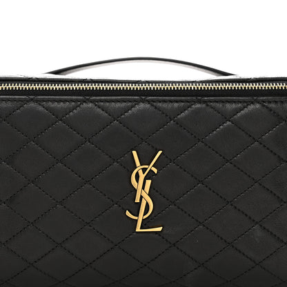 Saint Laurent Lambskin Quilted Gaby Vanity Case Black 5 of 8
