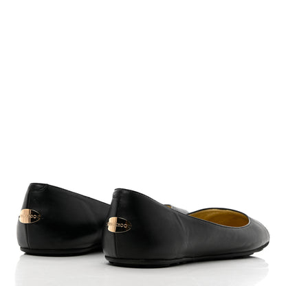 Jimmy Choo Suede Crystal Weber Flats 39 Black 4 of 16