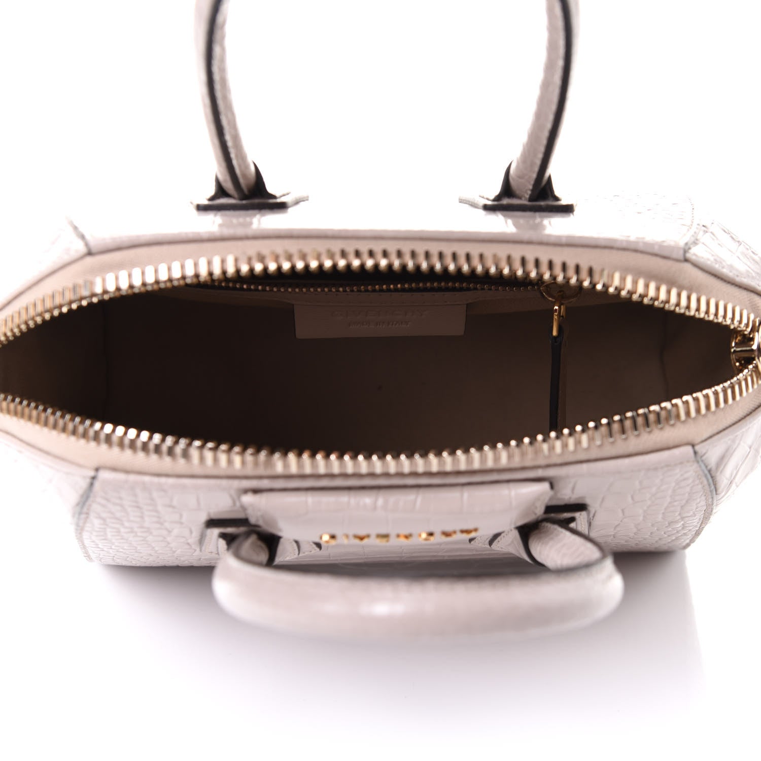 Givenchy Calfskin Crocodile Embossed Mini Antigona Dune 5 of 10