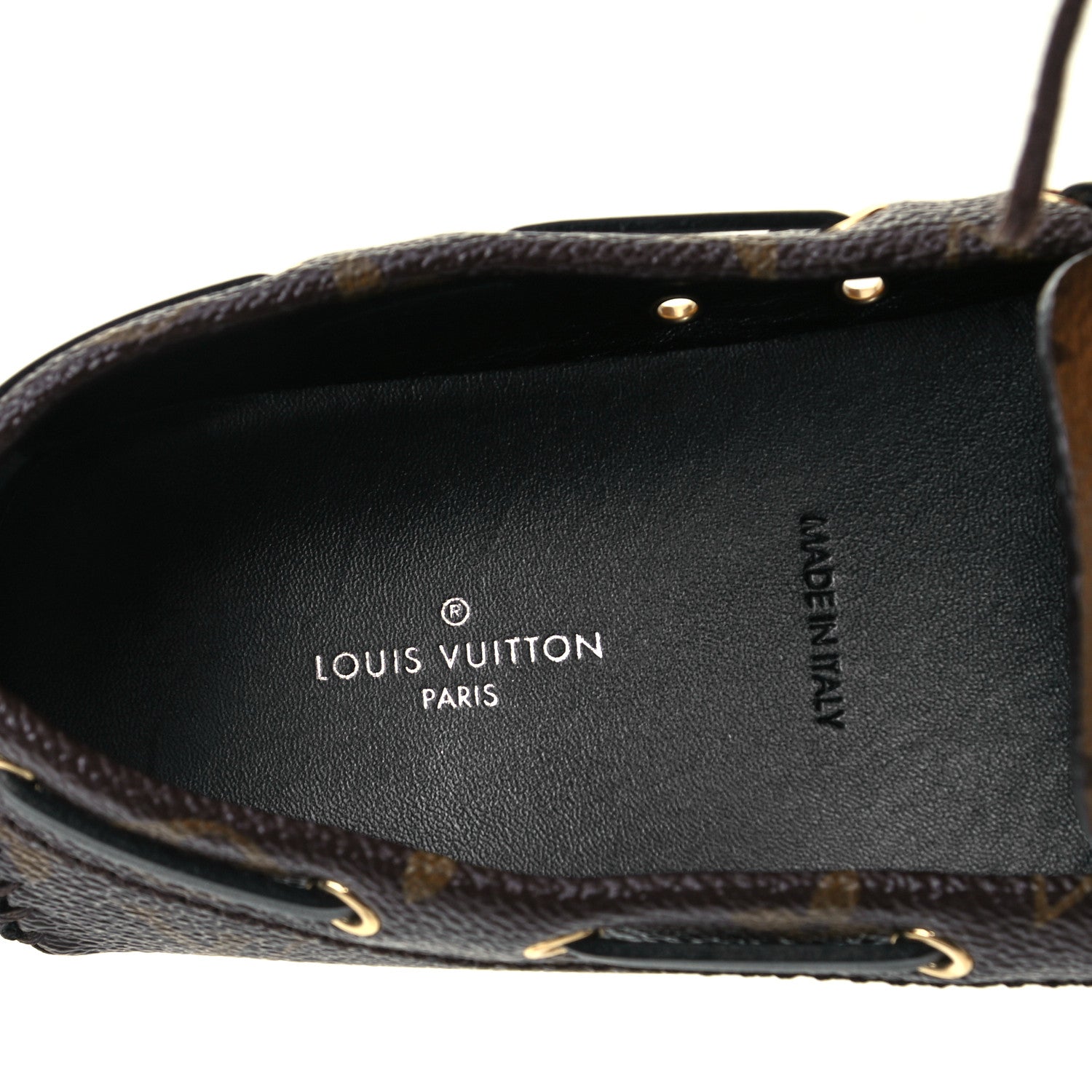 Louis Vuitton Patent Reverse Monogram Gloria Loafers 35 6 of 9