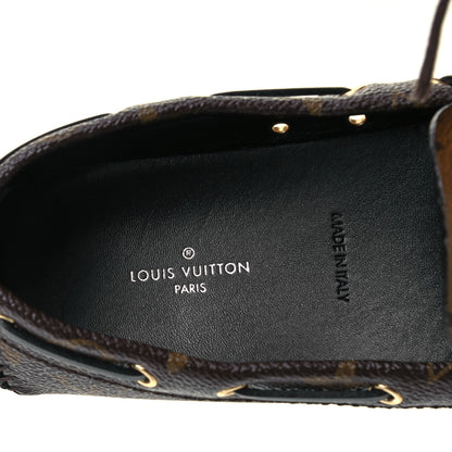 Louis Vuitton Patent Reverse Monogram Gloria Loafers 35 6 of 9