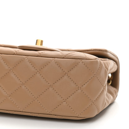 Chanel Lambskin Quilted Mini Pearl Crush Flap Beige 10 of 12