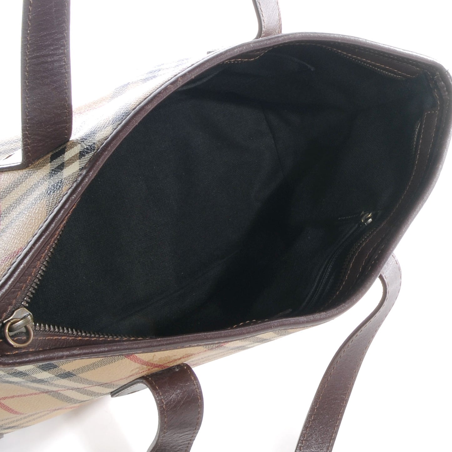 Haymarket Check Studded Tote Brown