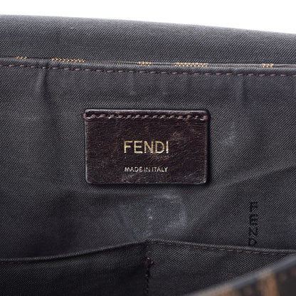Fendi Zucca Vitello Artic Messenger Bag Tobacco Castagna 6 of 14