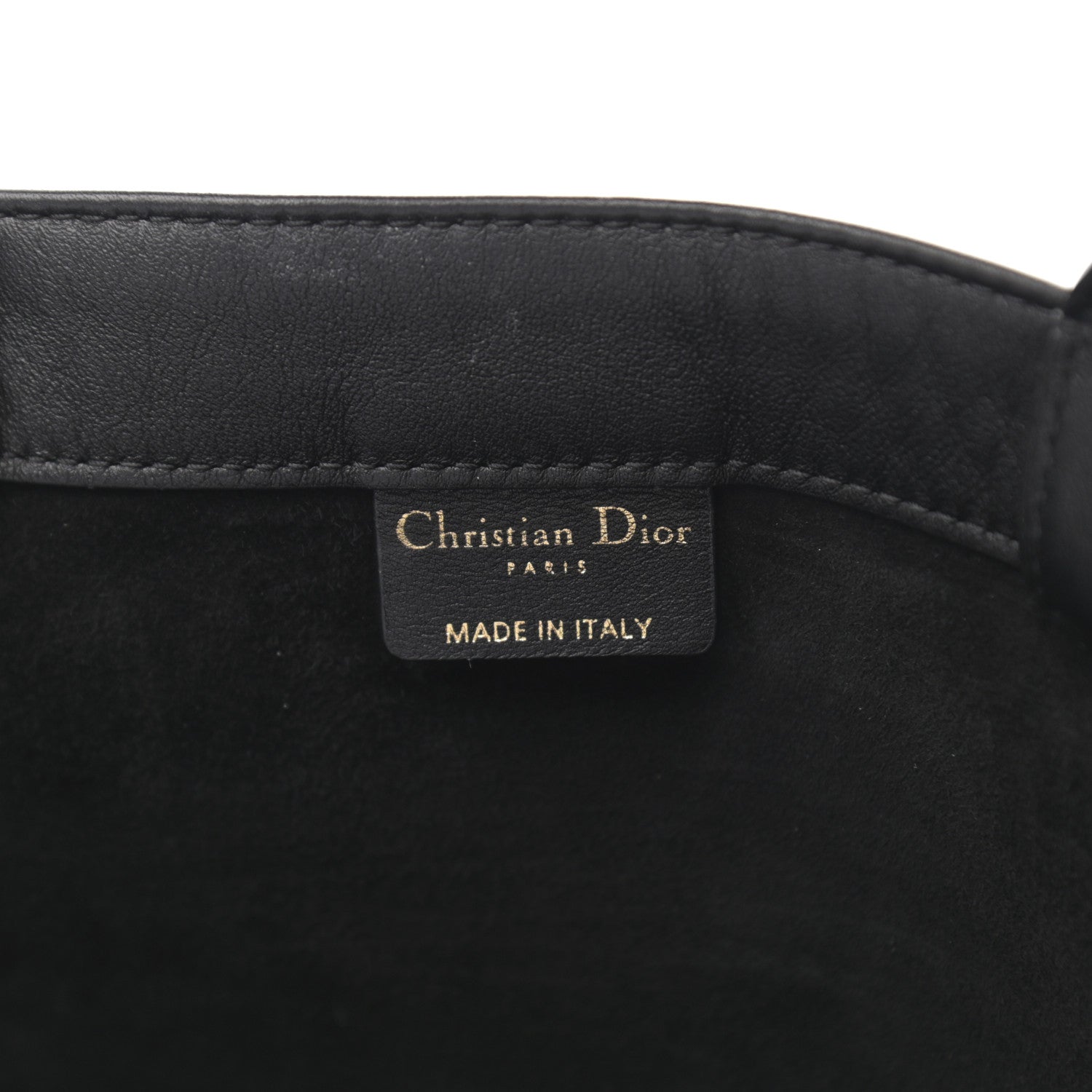 Christian Dior Calfskin Embossed Book Tote Black 6 of 15