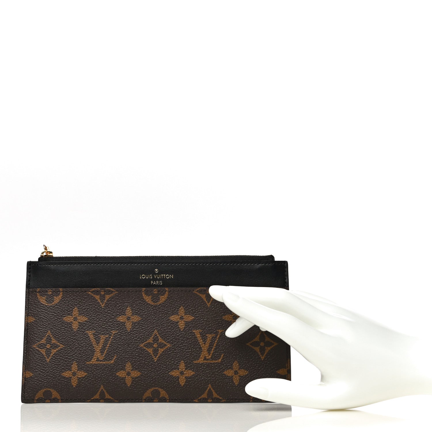 Louis Vuitton Monogram Slim Purse Black 2 of 8