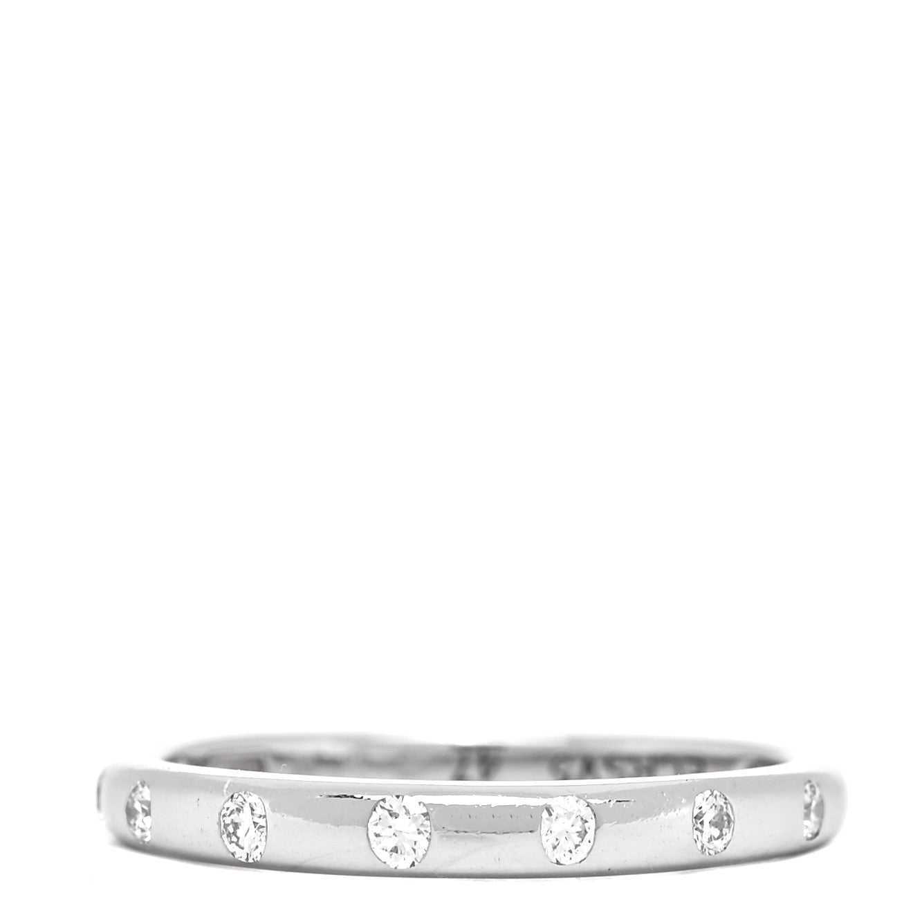 Bulgari Platinum Diamond Fedi Wedding Band Ring 47 4 1 of 5