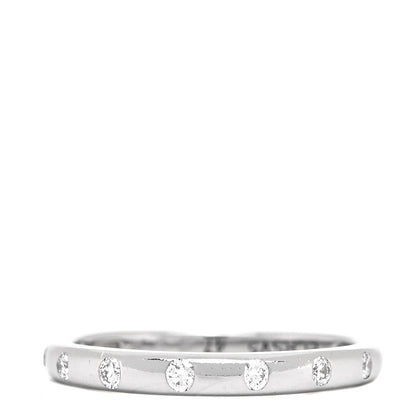 Bulgari Platinum Diamond Fedi Wedding Band Ring 47 4 1 of 5